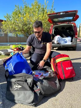 Uno de los bomberos que viajará a Senegal