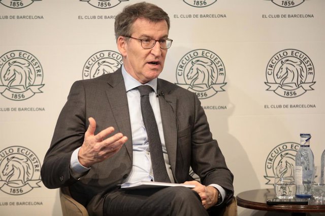 El president del PP, Alberto Núñez Feijóo