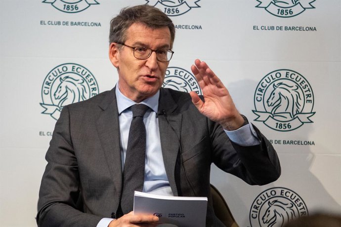 El líder del PP, Alberto Núñez Feijóo