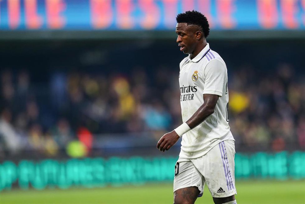 El delantero del Real Madrid Vinicius Junior, ante el Villarreal en La Cerámica. 