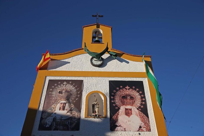 Detalle de la Iglesia de San Isidro, en la cual, ha sido apuñalado el sacerdote que actualmente se encuentra ingresado en el Hospital Punta Europa a 26 de enero del 2023 en Algeciras (Cádiz, España). 