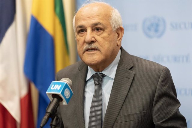 El representante permanente palestino ante Naciones Unidas, Riyad Mansur