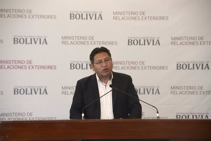 Archivo - El vicecanciller de Bolivia, Freddy Mamani.