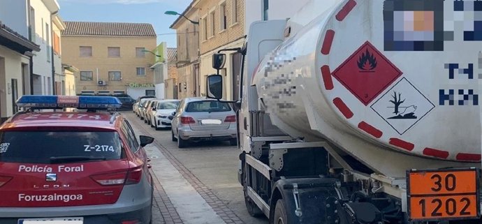 Imagen del camión interceptado