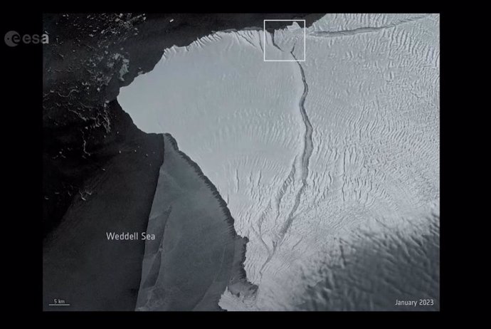 Nuevo iceberg A81, captado desde el espacio