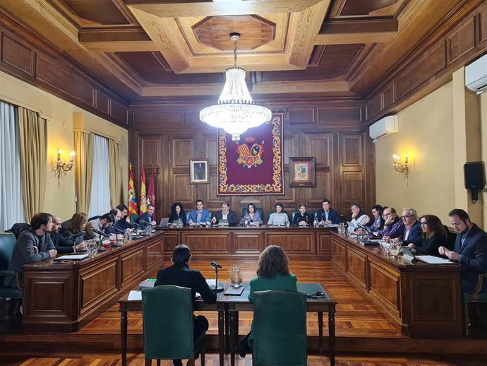 Sesión plenaria ordinaria del mes de enero del Ayuntamiento de Teruel.