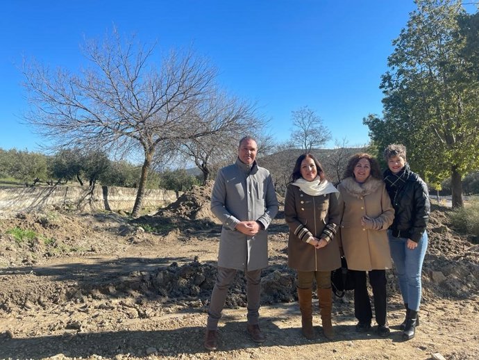 Visita a las obras en el Parque Virgen de Consolación