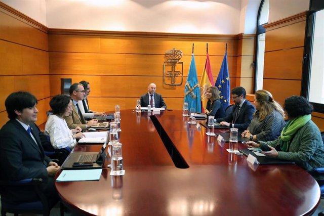 Reunión del Consejo de Gobierno presidida por el vicepresidente del Principado, Juan Cofiño