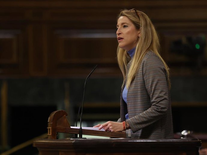 Archivo - La diputada por Valencia de Ciudadanos María Muñoz Vidal 