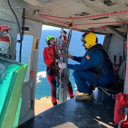 Imagen de las tareas de rescate en Cabo de Palos