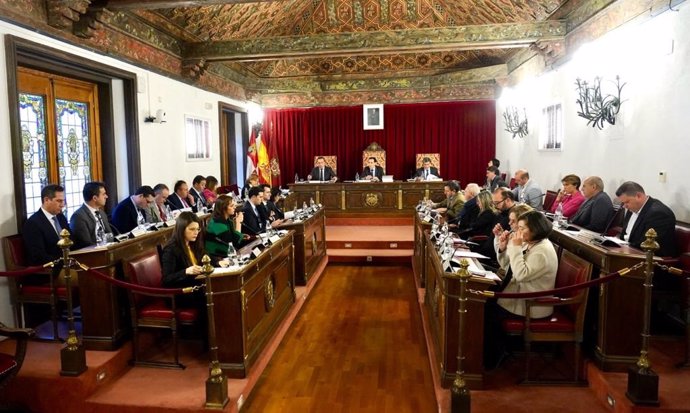 Sesión plenaria en la Diputación de Valladolid.