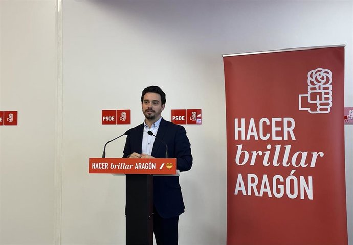 El secretario de Organización del PSOE Aragón, Darío Villagrasa.