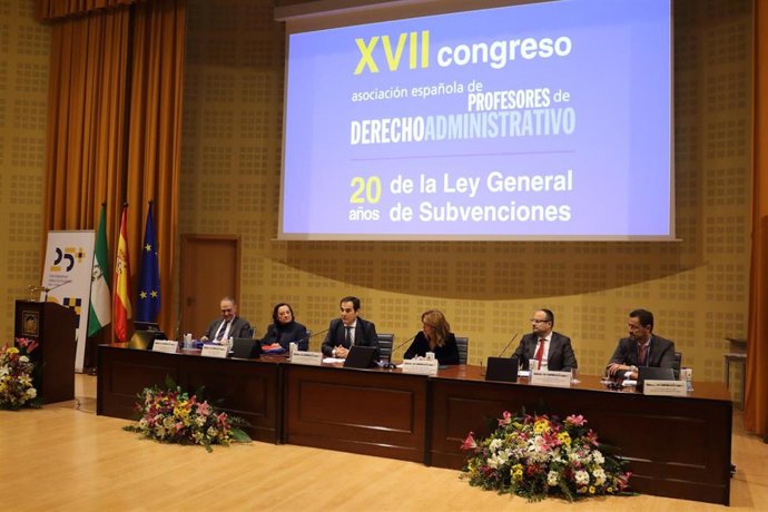Congreso sobre subvenciones organizado por la Aepda y la UPO en el campus universitario.
