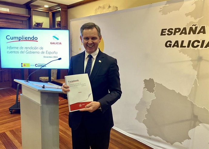 El delegado del Gobierno, José Miñones, en rueda de prensa. Foto de archivo.