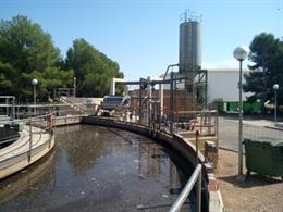 Imatge de la depuradora de la Pobla de Mafumet (Tarragona)