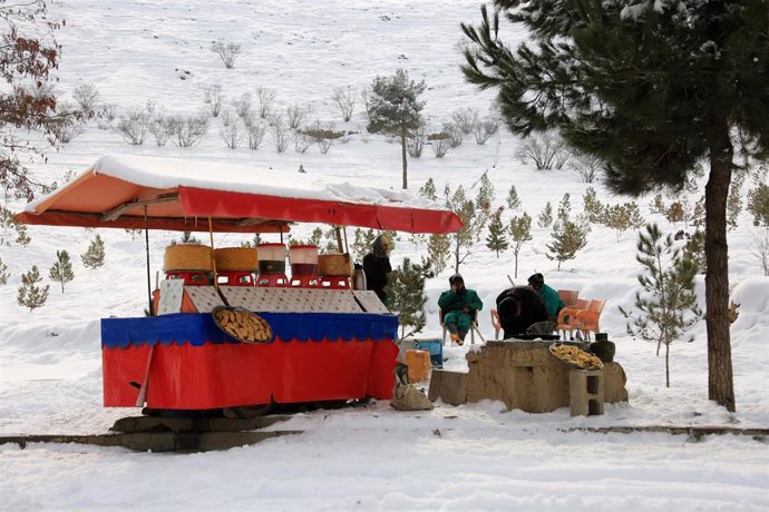 Imagen de archivo del invierno en Afganistán 