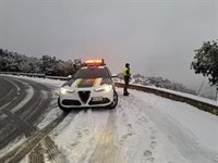 La Guardia Civil realiza numerosos auxilios con motivo de las nevadas en la Serra de Tramuntana