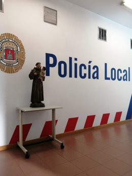 La colaboración ciudadana permite a la Policía Local de Soria recuperar la talla desaparecida de San Antonio