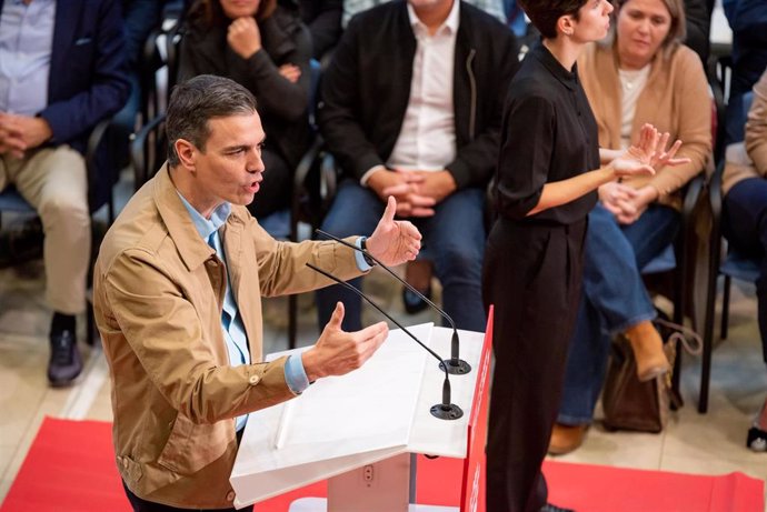 El presidente del Gobierno, Pedro Sánchez, este viernes en Las Palmas de Gran Canaria