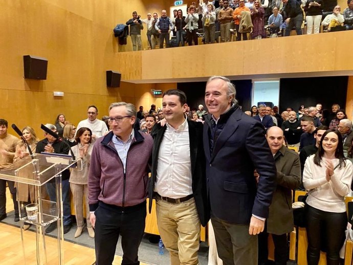 Presentación de Estevan como candidato a la Alcaldía de Alcañiz.