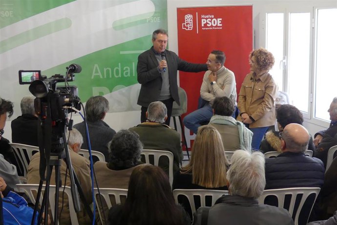 Juan Espadas, este sábado en Hinojos (Huelva)