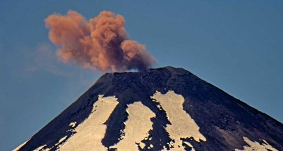 Volcán Láscar, en Antofagasta, Chile