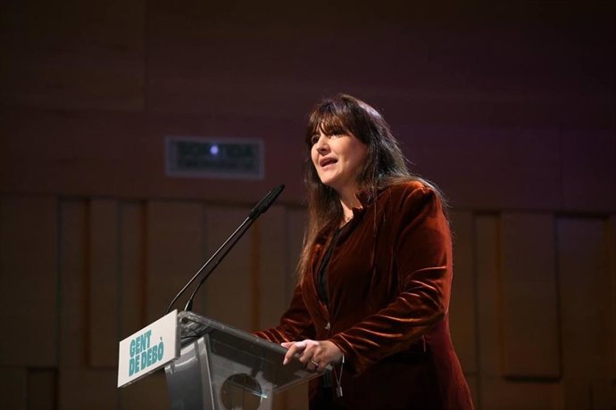 La presidenta de Junts Laura Borrs este sábado