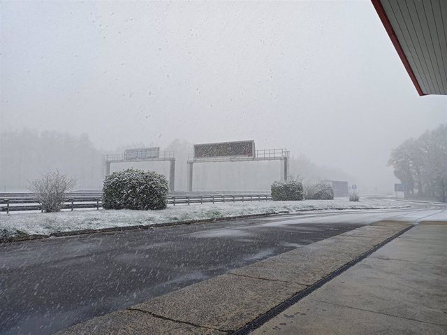 Archivo - Nieve en Altube (Bizkaia)