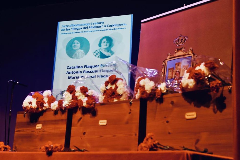 Los restos de las Roges del Molinar ya descansan en Capdepera, 86 años después de haber sido asesinadas
