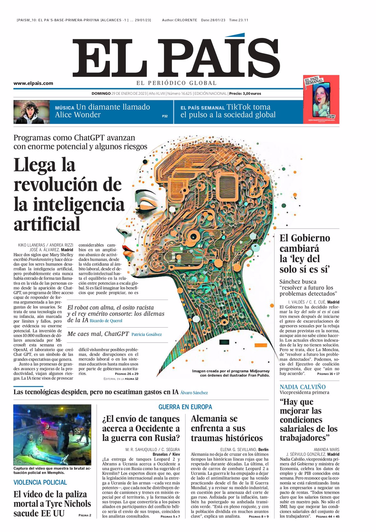 Las Portadas De Los Peri Dicos Del Domingo 29 De Enero De 2023   Fotonoticia 20230129001437 1200 