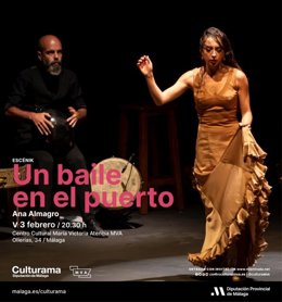 Cartel de la obra de teatro 'Un baile en el puerto'.
