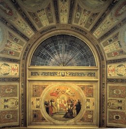 Archivo - Pintura mural de la bóveda del Salón de Sesiones del Congreso, por Carlos Luis Ribera, 1850-1853.