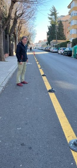 PP denuncia que balizas han sid arrancadas de la calle Sagrado Corazón de Jesús de Jaén