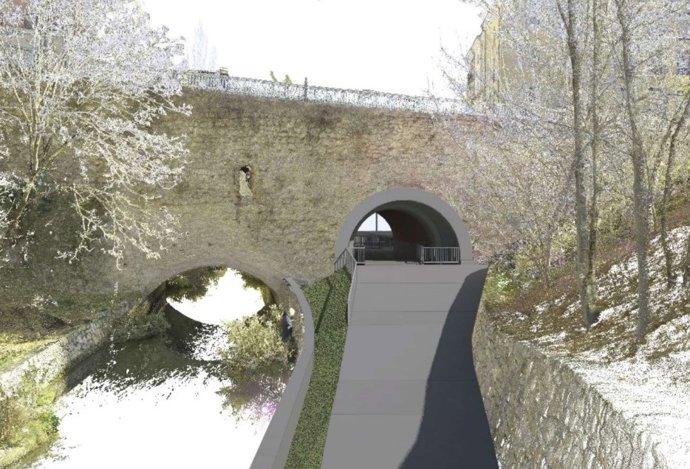 L aJunta de Gobierno aprueba el proyecto técnico de las obras para la conexión peatonal de los ríos Júcar y Huécar a través del Puente de la Trinidad.