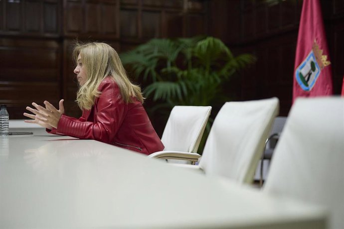 Archivo - La portavoz municipal del Ayuntamiento de Madrid, delegada del área de Seguridad y Emergencias y vicesecretaria de Sectorial del PP de Madrid, Inmaculada Sanz, durante una entrevista para Europa Press, a 28 de septiembre de 2022, en Madrid (Es