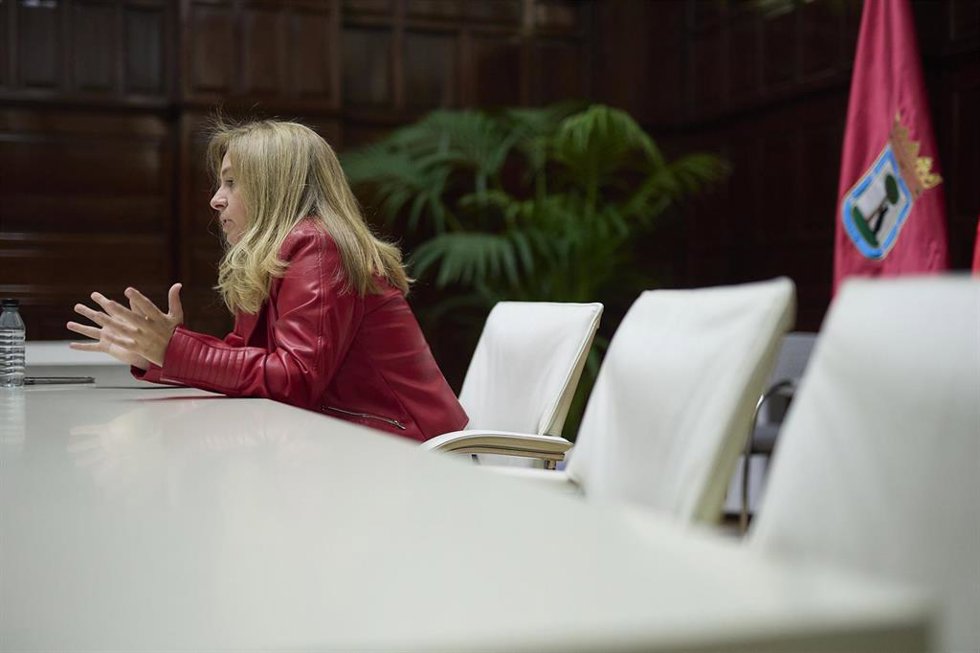 Archivo - La portavoz municipal del Ayuntamiento de Madrid, delegada del área de Seguridad y Emergencias y vicesecretaria de Sectorial del PP de Madrid, Inmaculada Sanz, durante una entrevista para Europa Press, a 28 de septiembre de 2022, en Madrid (Es