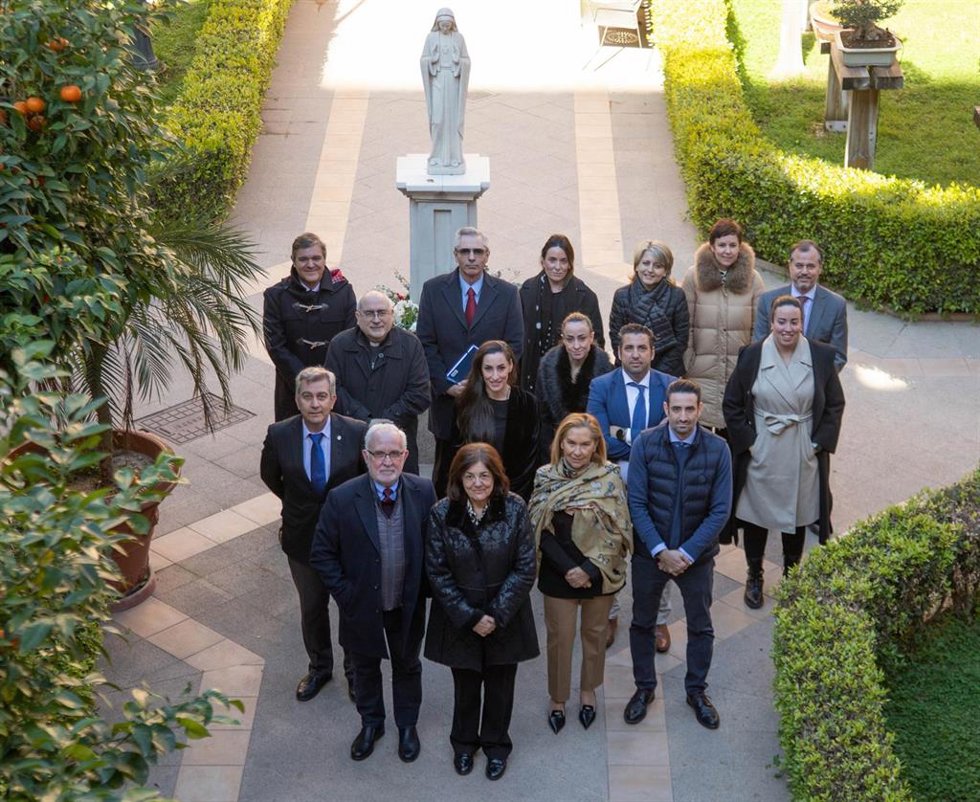 Los miembros del Patronato de la Fundación Universitaria San Antonio y del Consejo de Gobierno de la UCAM