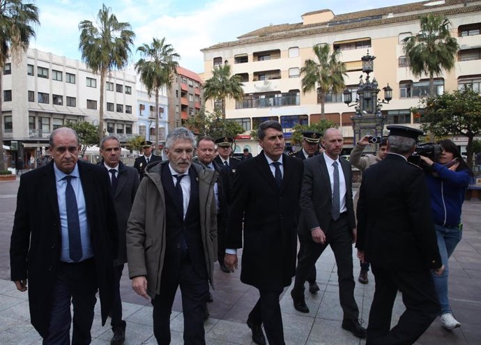 Marlaska en Algeciras tras el ataque a dos iglesias.