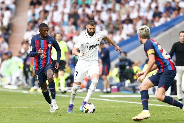 Archivo - Karim Benzema i Ousmane Dembélé 