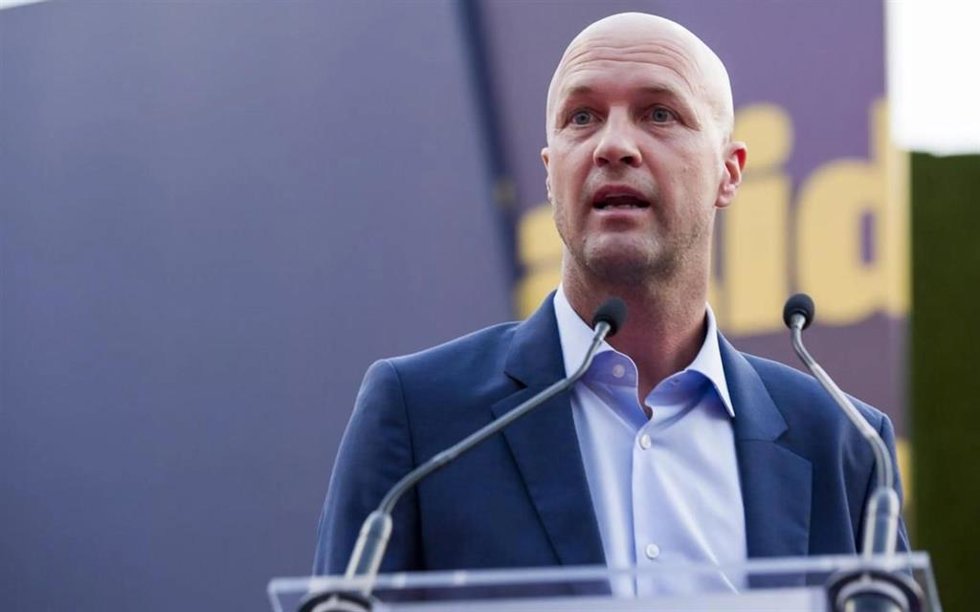 El director deportivo del FC Barcelona, Jordi Cruyff, en un acto