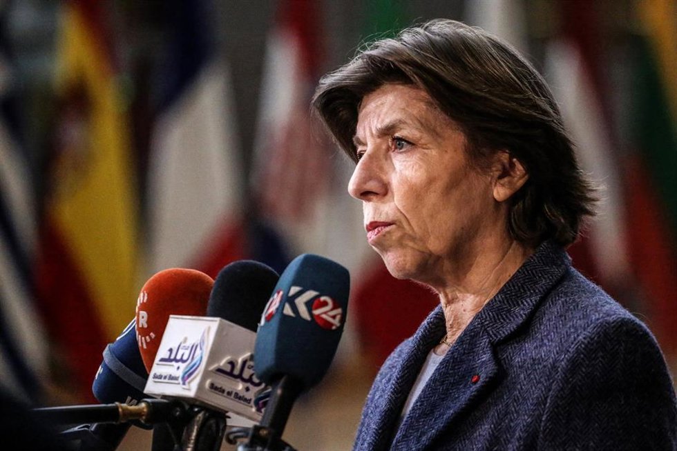 Las ministra de Exteriores de Francia, Catherine Colonna