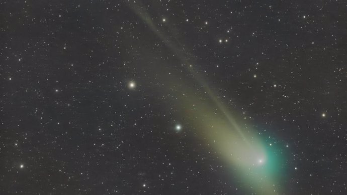 Imaxe do cometa tomada o 22 de xaneiro de 2023 por Francisco Javier Cerdán Núñez