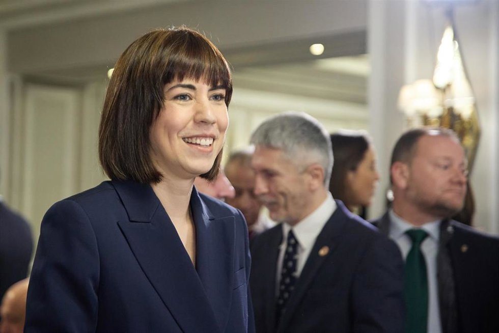 La ministra de Ciencia e Innovación, Diana Morant, a su llegada a un desayuno informativo de Europa Press, en el Hotel Rosewood Villa Magna, a 30 de enero de 2023, en Madrid (España).