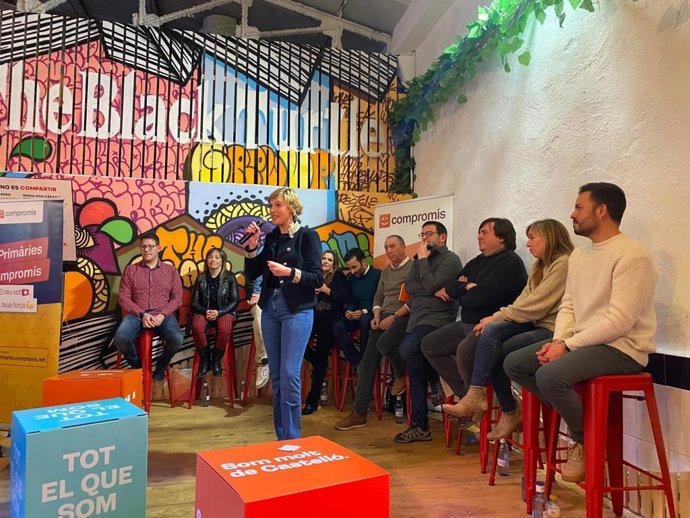 Acto central de las primarias de Compromís de Castellón a Les Corts