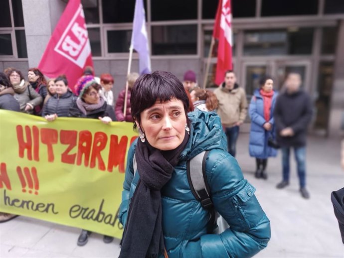 La coordinadora general de LAB, Garbiñe Aranburu