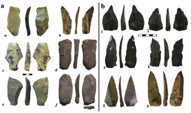 Material lítico relacionado con prácticas de carnicería hace 60.000 años