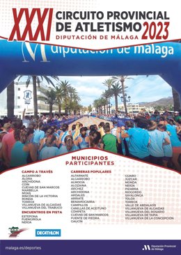 Cartel de la 31 edición del Circuito Provincial de Atletismo.