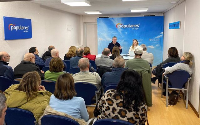 Junta local del PP de Gijón.