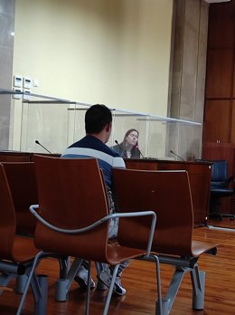 El acusado durante el juicio