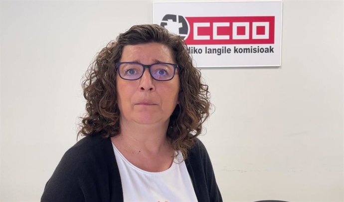 Archivo - Loli García, secretaria general de CCOO Euskadi